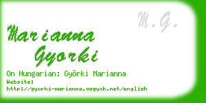 marianna gyorki business card