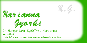 marianna gyorki business card